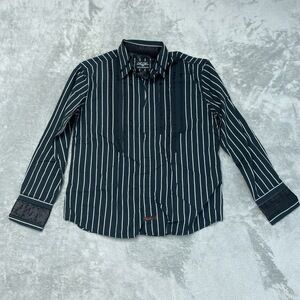 Fender Men's XL Casual Button-Down Shirt Dark Green e0718